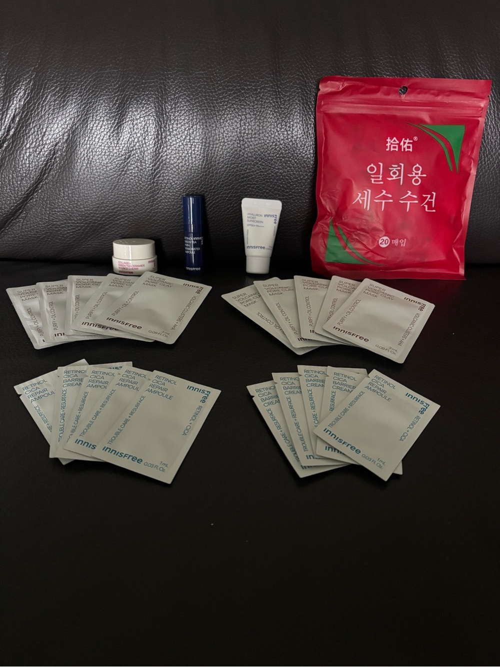Korean Skincare Bundle With Cosmetic Pouch
